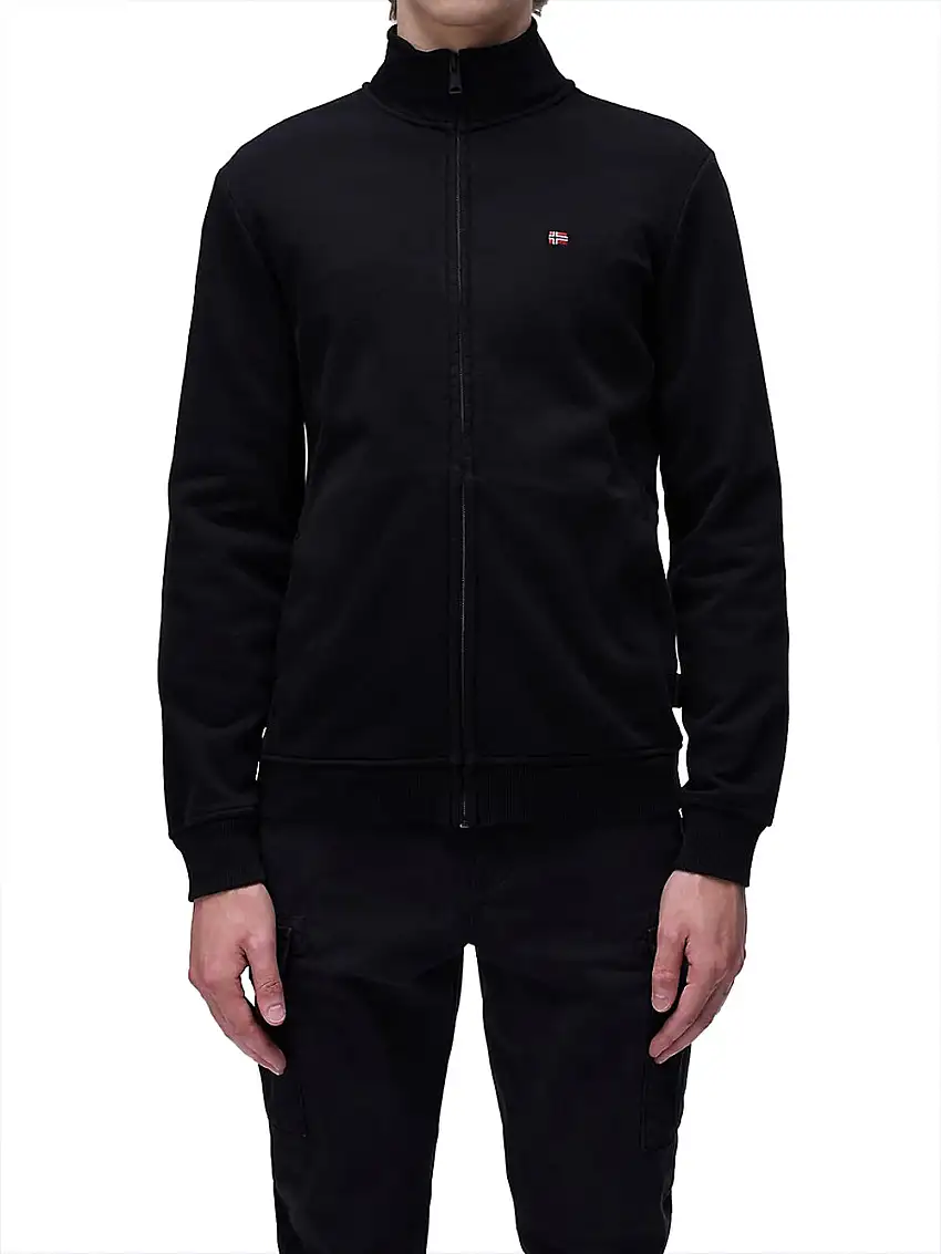 Felpa Zip Napapijri Balis da Uomo - Nero