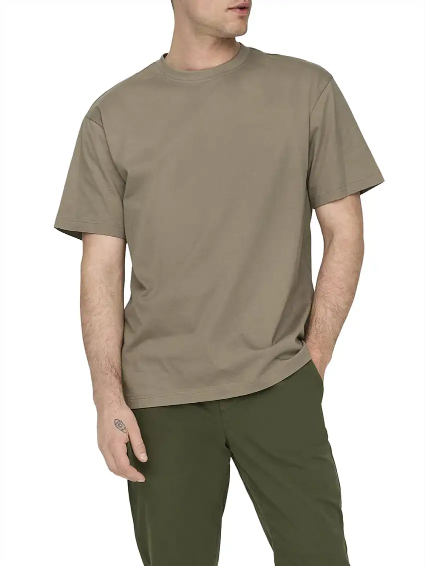 T-shirt Only e Sons da Uomo - Beige