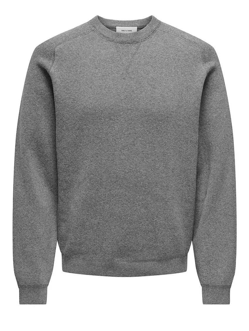 Felpa Only e Sons da Uomo - Grigio