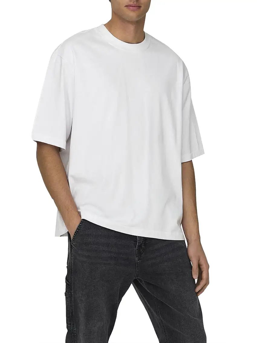 T-shirt Only e Sons da Uomo - Bianco