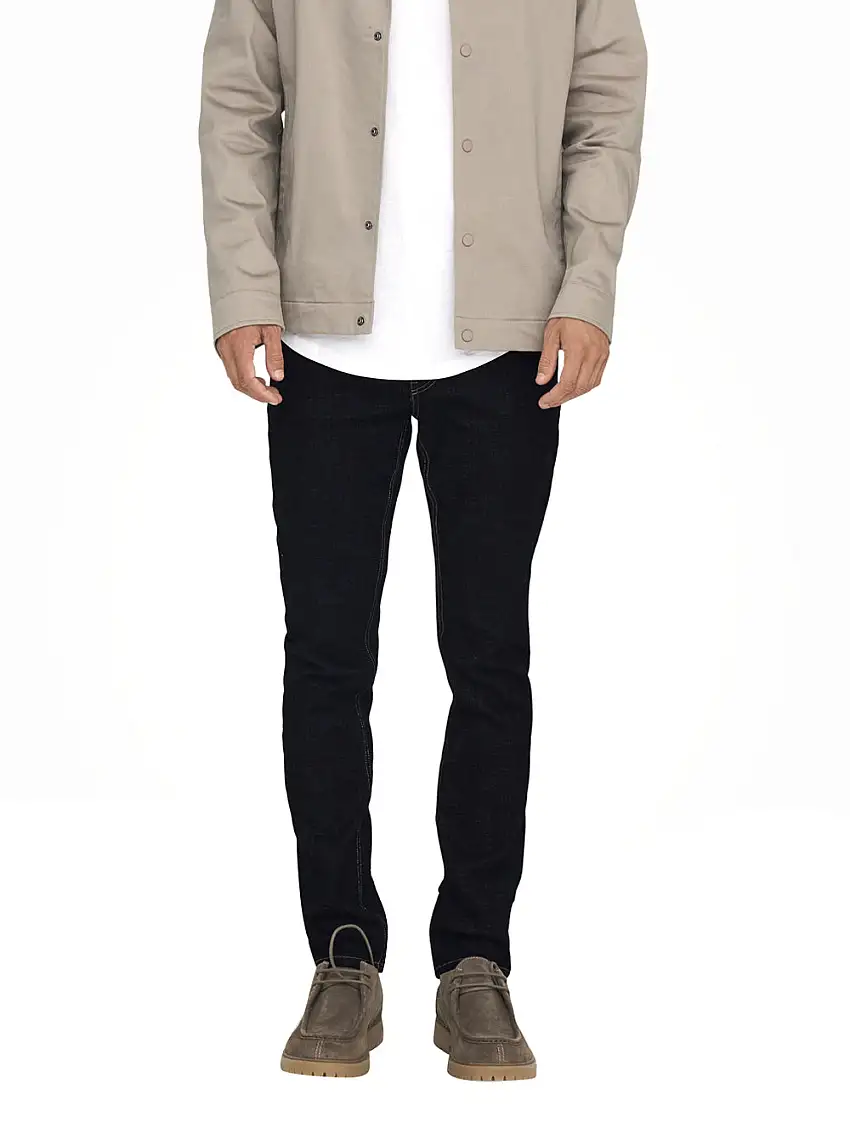 Jeans Slim Only e Sons da Uomo - Denim Nero