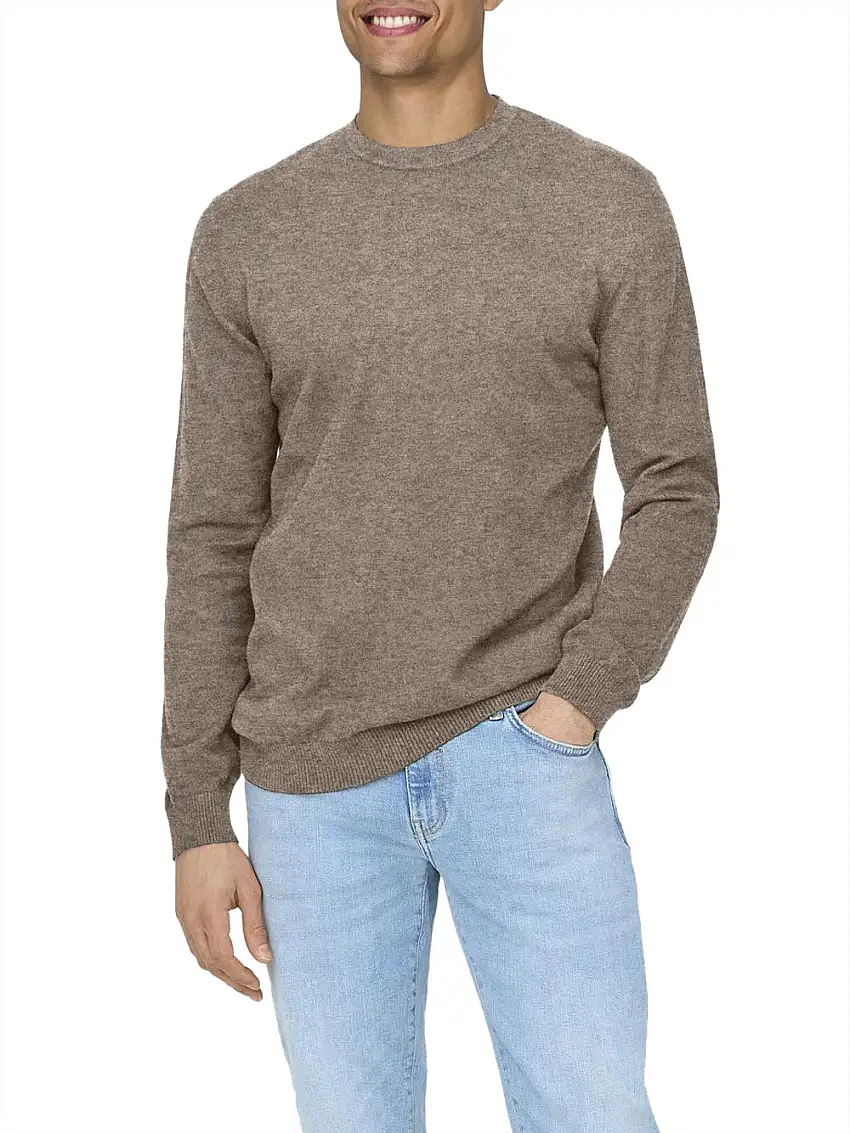 Pullover Only e Sons da Uomo - Beige