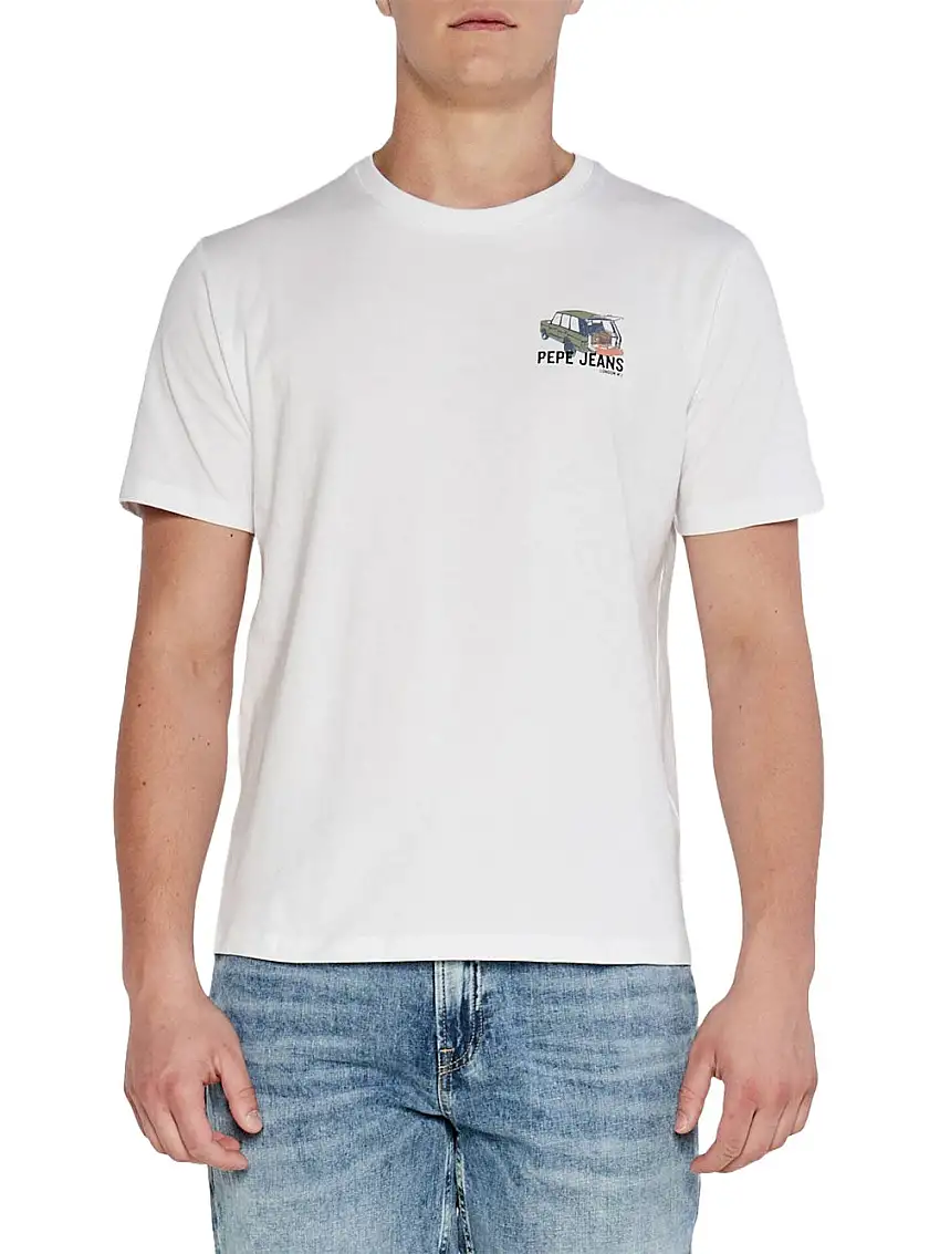 T-shirt Pepe Jeans Arshine da Uomo - Bianco