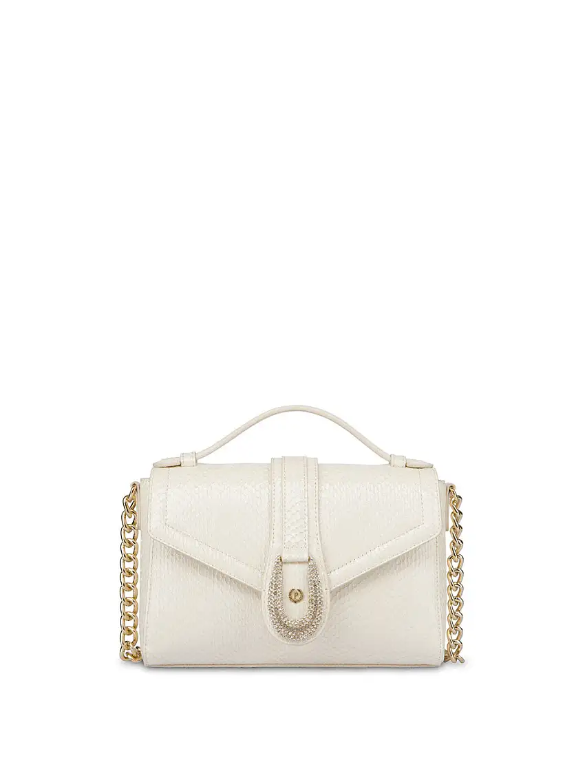 Borsa a Tracolla Pollini Snake da Donna - Avorio