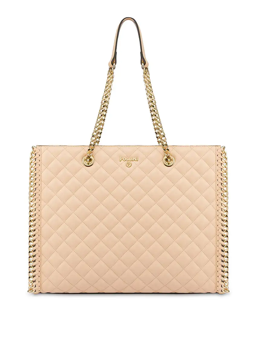 Borsa Shopper Pollini da Donna - Beige