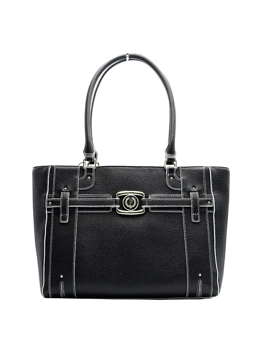 Borsa Shopper Pollini da Donna - Nero