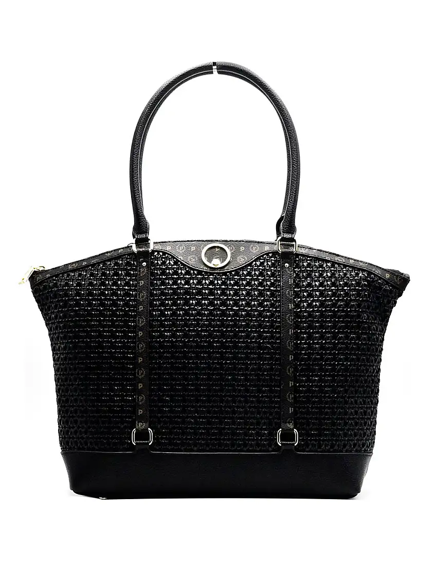 Borsa Shopper Pollini Vienna da Donna - Nero