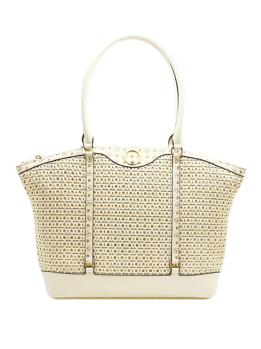 Borsa Shopper Pollini Vienna da Donna - Avorio