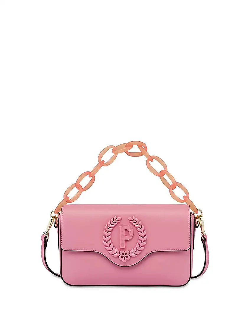 Borsa a Tracolla Pollini Plain Pu da Donna - Rosa