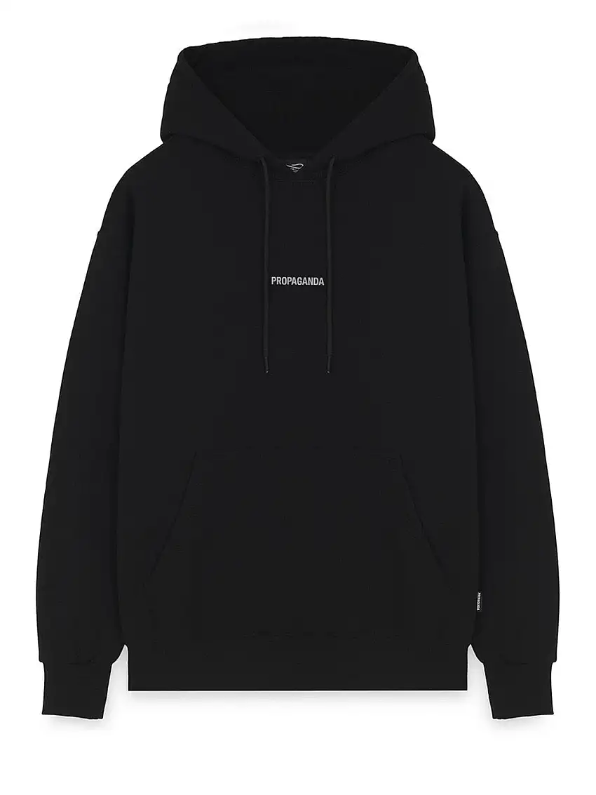 Felpa Cappuccio Propaganda Ribs Og da Uomo - Nero