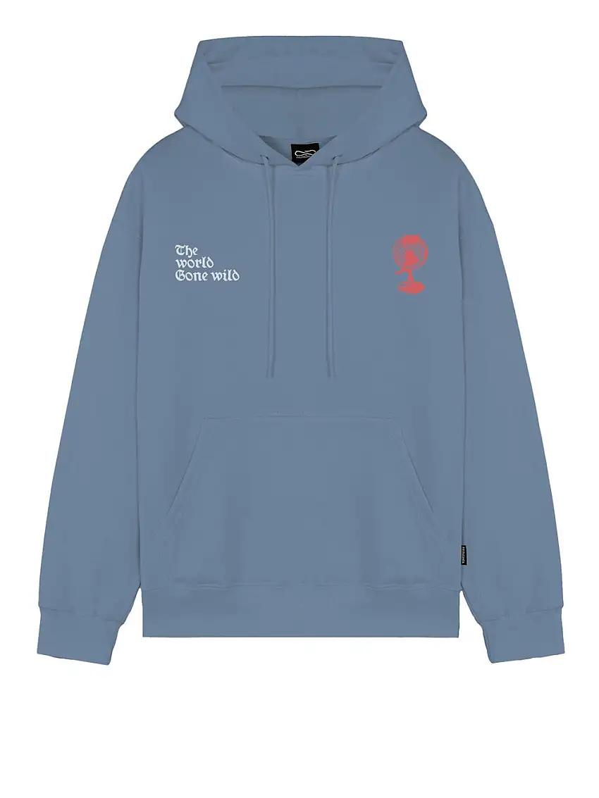 Felpa Cappuccio Propaganda Wgw da Uomo - Grigio