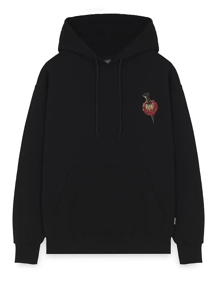 Felpa Cappuccio Propaganda Screw da Uomo - Nero