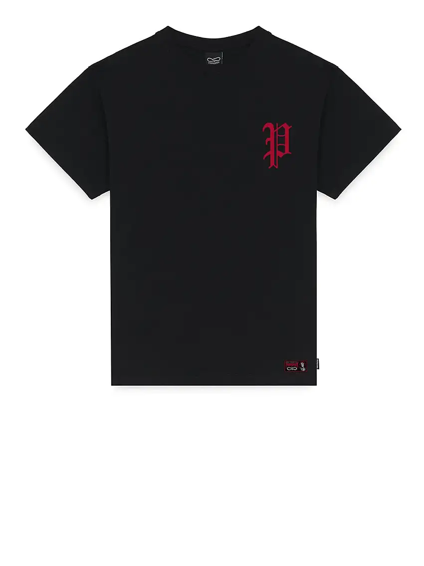 T-shirt Propaganda Misery da Uomo - Nero