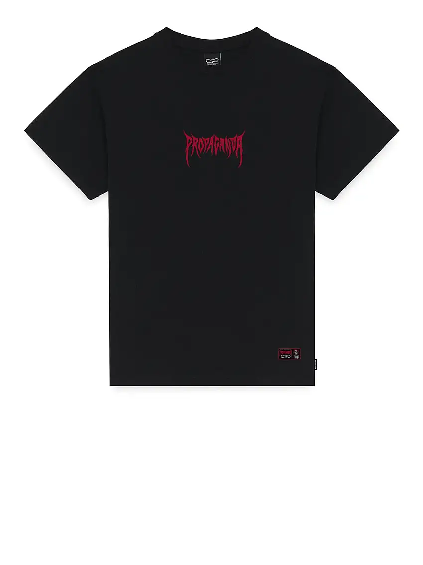 T-shirt Propaganda Ribs Crown da Uomo - Nero