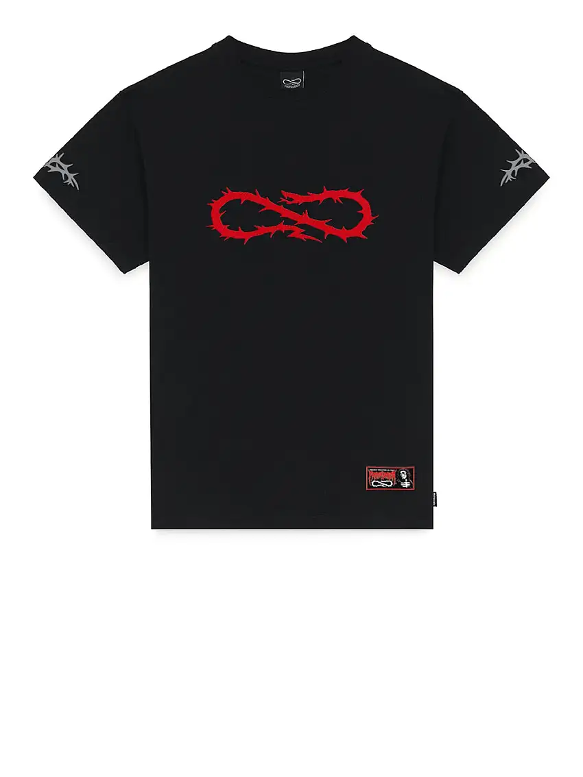 T-shirt Propaganda Logo Crown da Uomo - Nero