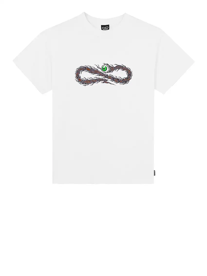 T-shirt Propaganda Logo Badfate da Uomo - Bianco