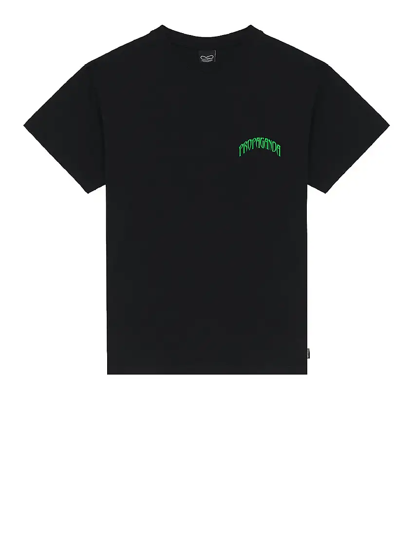 T-shirt Propaganda Triangle Panther da Uomo - Nero