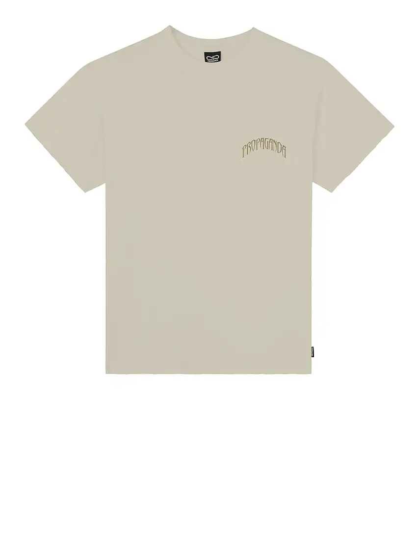 T-shirt Propaganda Triangle Panther da Uomo - Beige