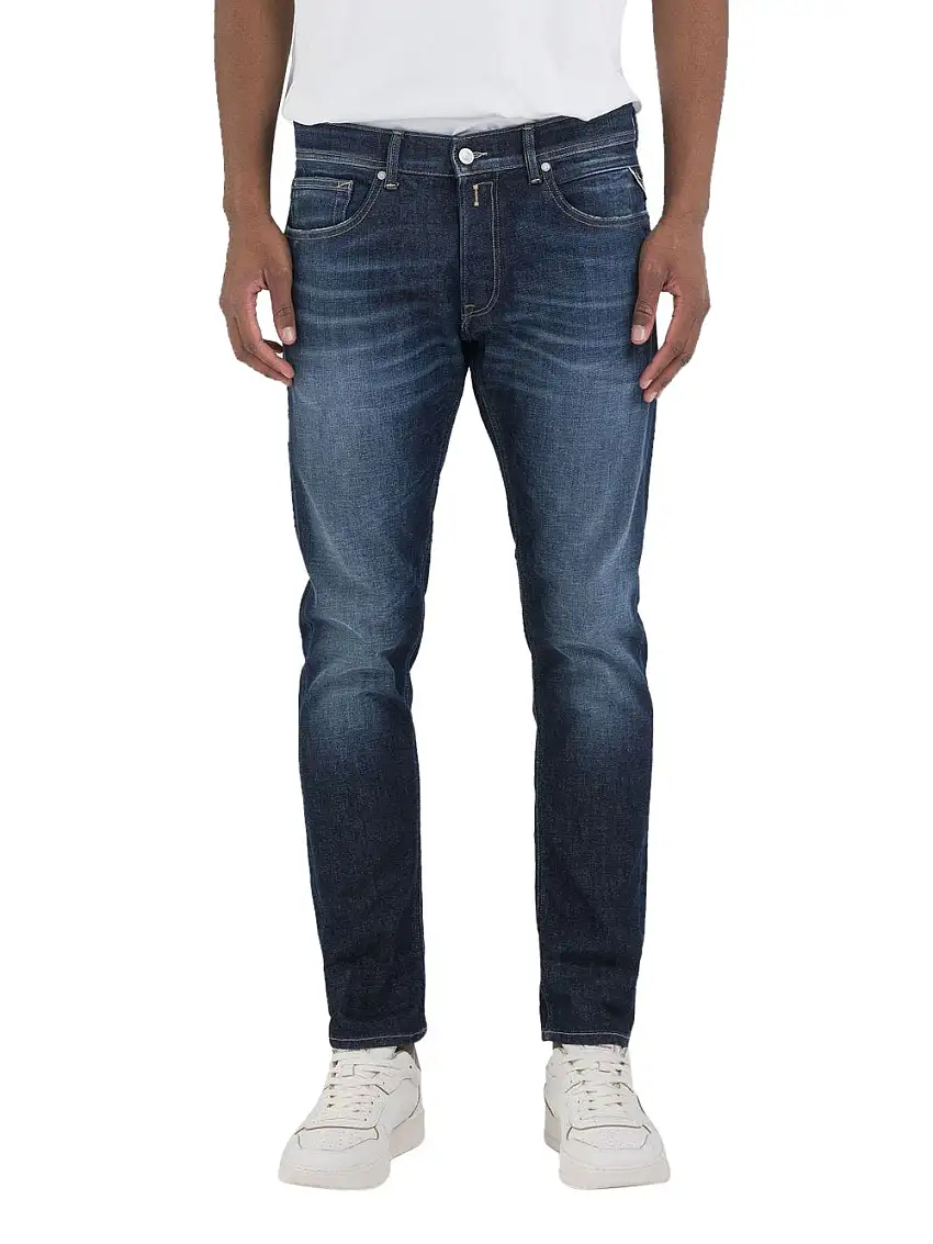 Jeans Slim Replay Willbi da Uomo - Blu