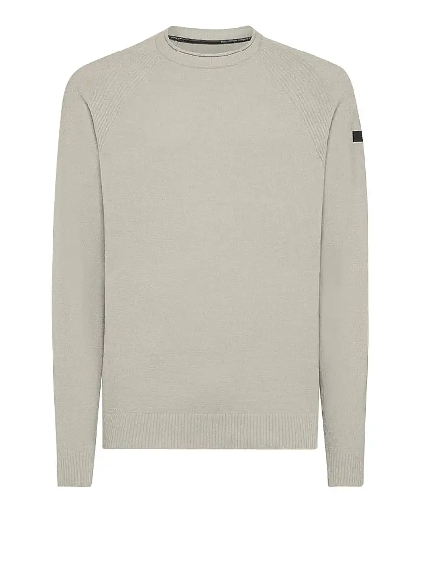 Pullover Rrd Velvet Round Knit da Uomo - Avorio