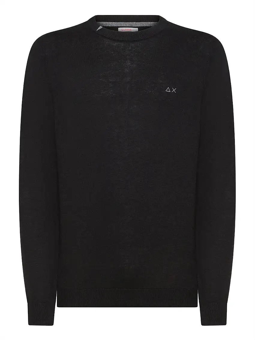 Pullover Sun68 Round Solid da Uomo - Nero