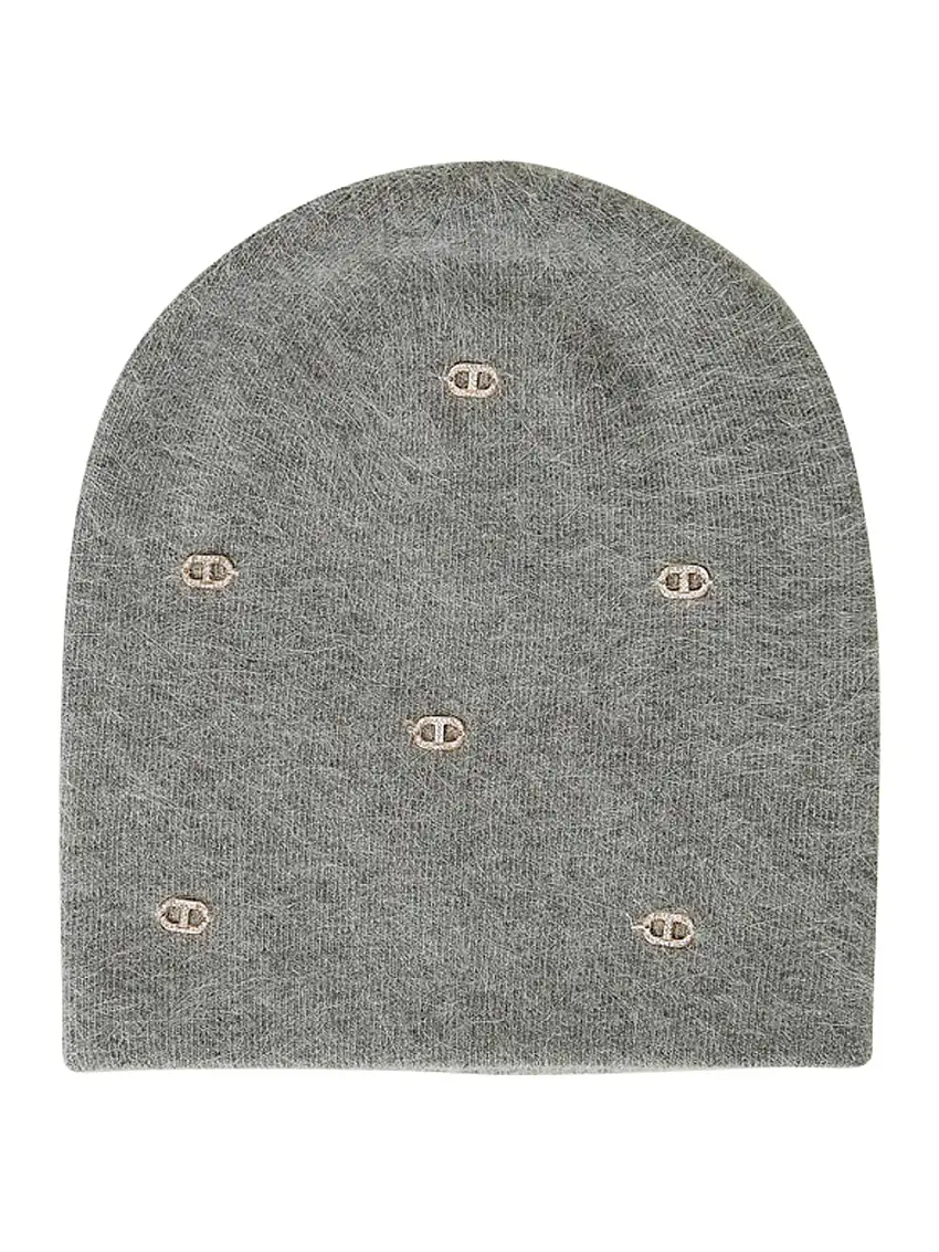 Cappello Twin Set Placche Oval T da Donna - Grigio