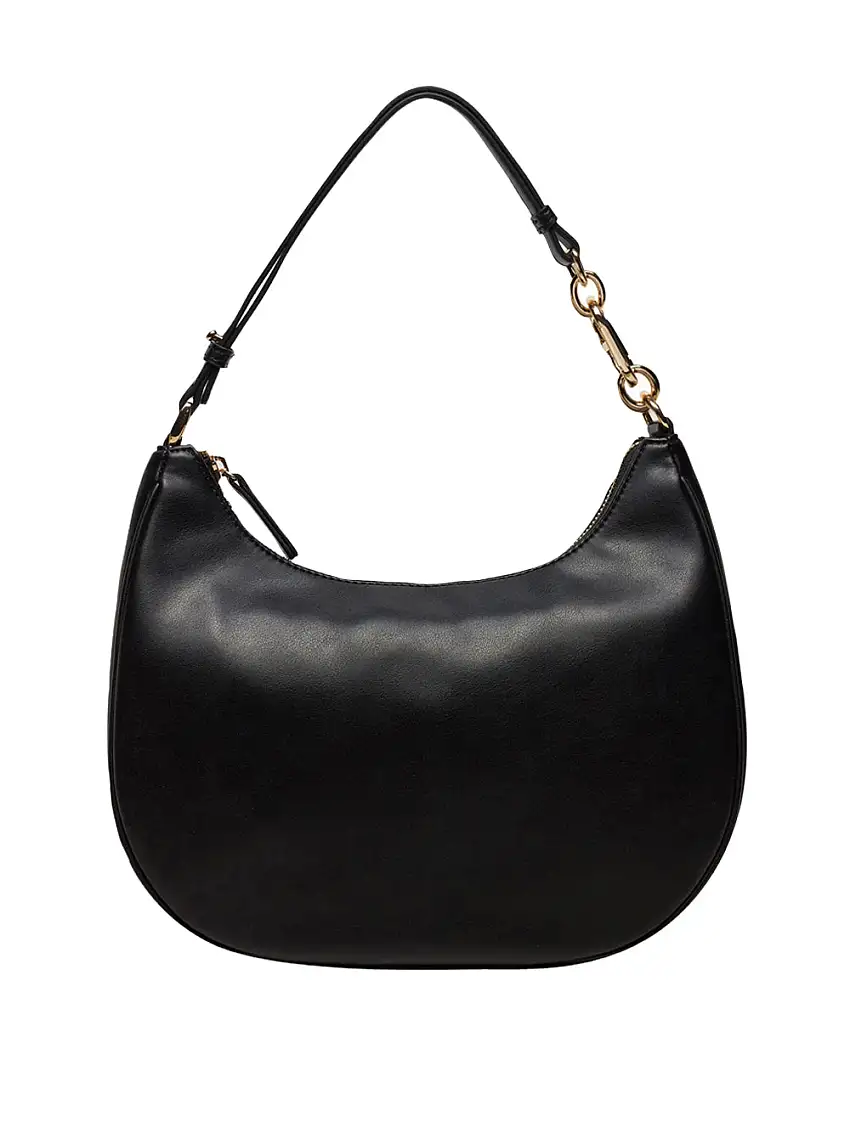 Borsa a Mano Twin Set Hobo Media da Donna - Nero