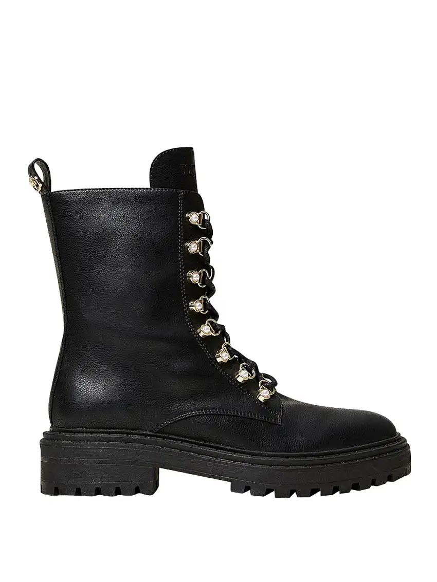 Anfibio Twin Set Con Perle da Donna - Nero