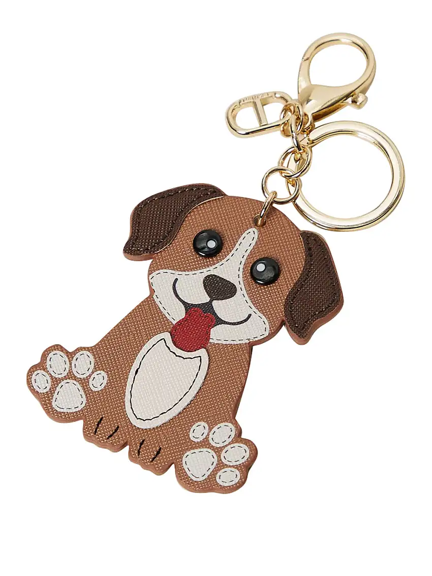 Portachiavi Twin Set Dog da Donna - Beige