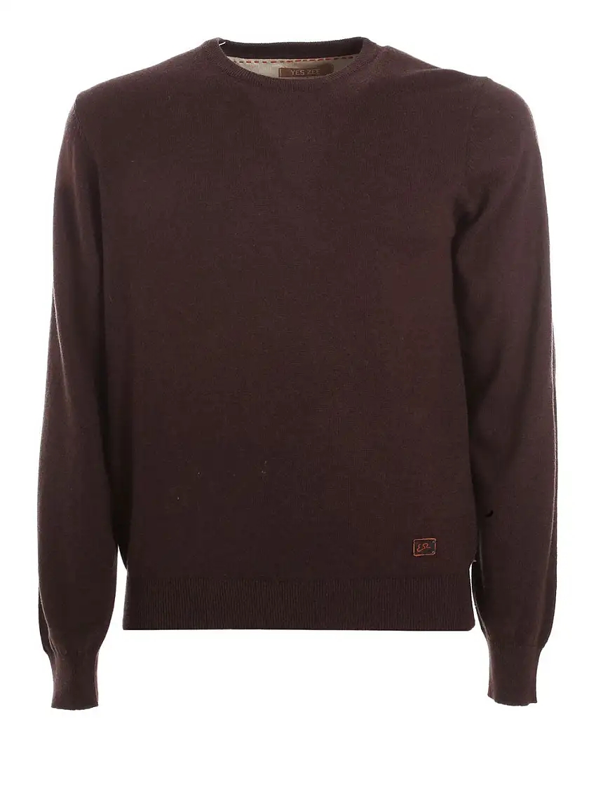 Pullover Yes Zee da Uomo - Marrone