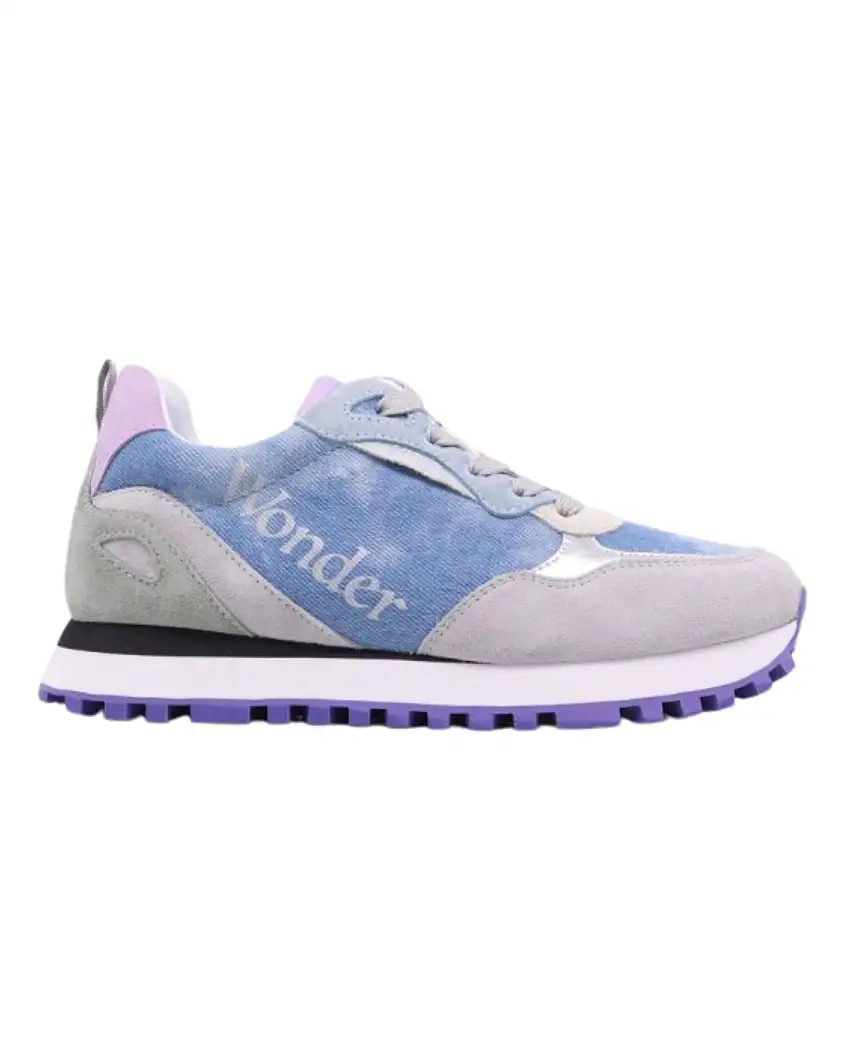 Liu Jo Sneaker Wonder 35 Tessuto e Pelle Multicolore