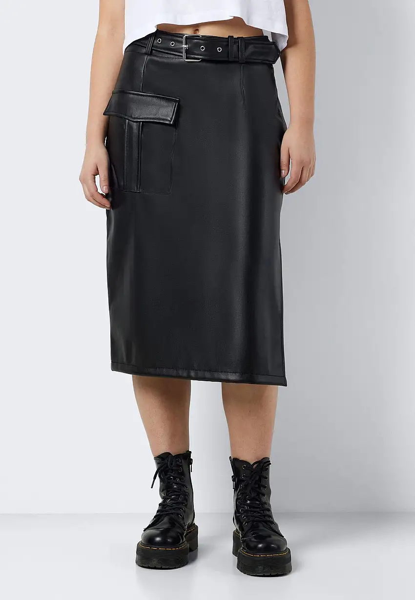Noisy May - Paula Midi Cargo Black - Gonna