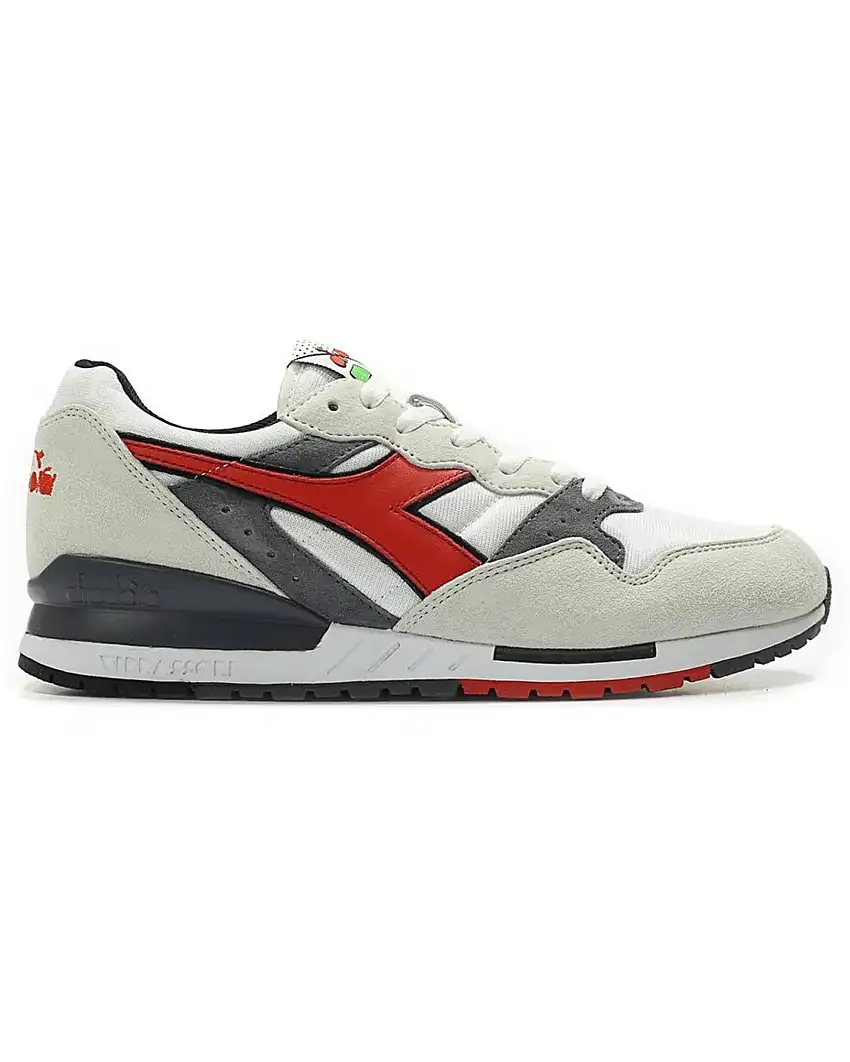 Diadora Sneakers Intrepid OG Pelle Grigio Chiaro/Dettagli Grigio Scuro