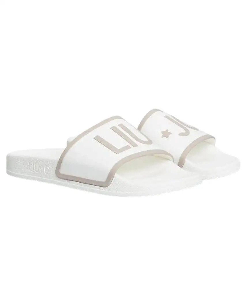 Liu Jo Slipper Rubberized Bianco