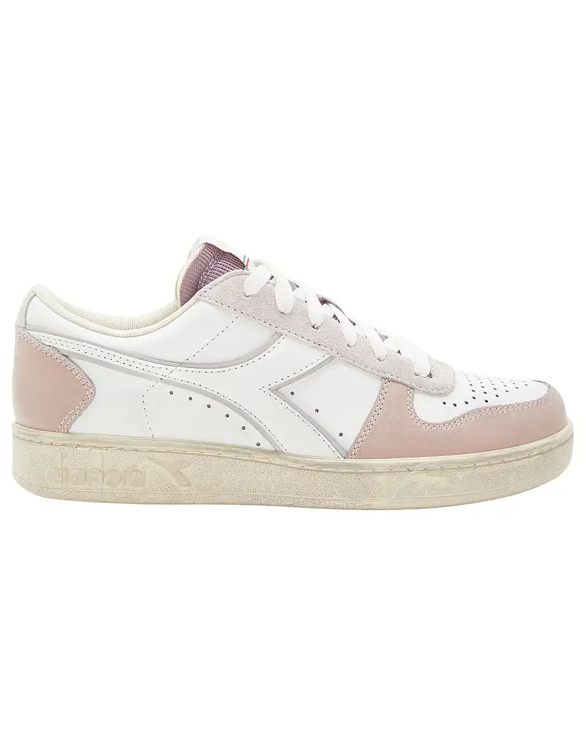 Diadora Sneaker Magic Basket Low Icona WN Pelle Grigia
