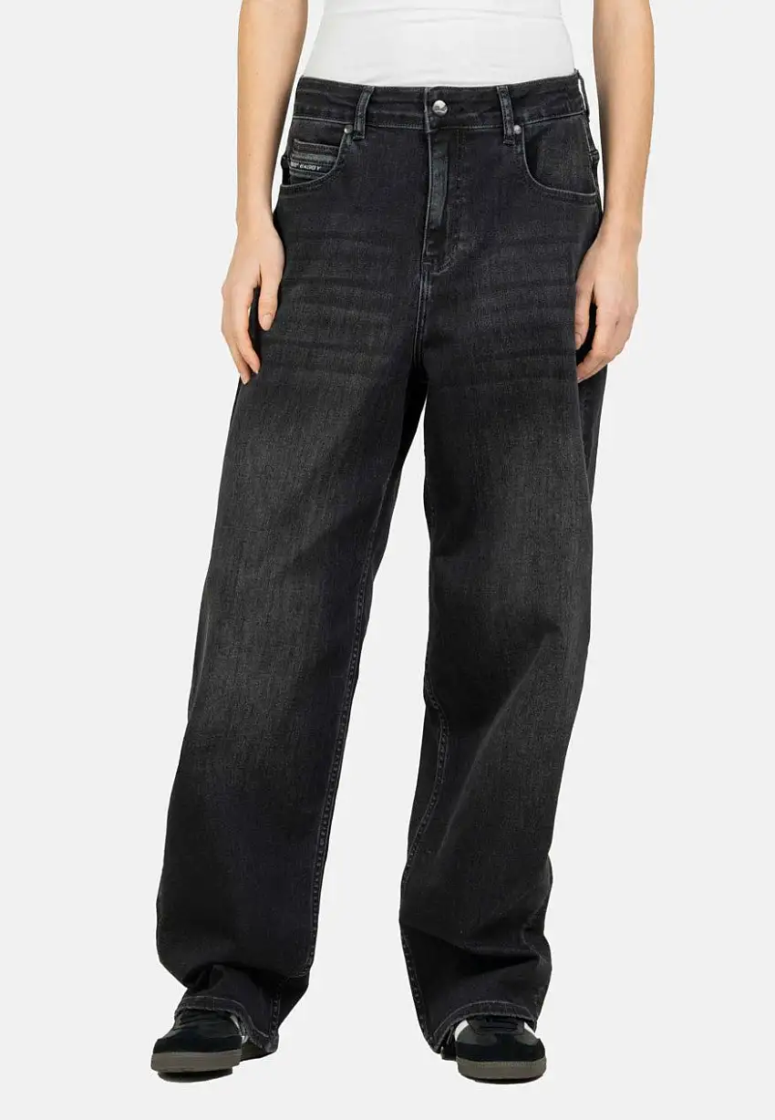 REELL - Women Chloé Baggy Black Faded - Jeans