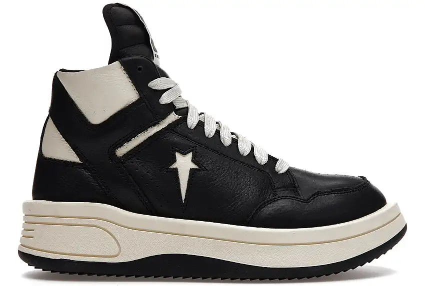 Converse TURBOWPN Mid Rick Owens DRKSHDW Black Cloud Cream