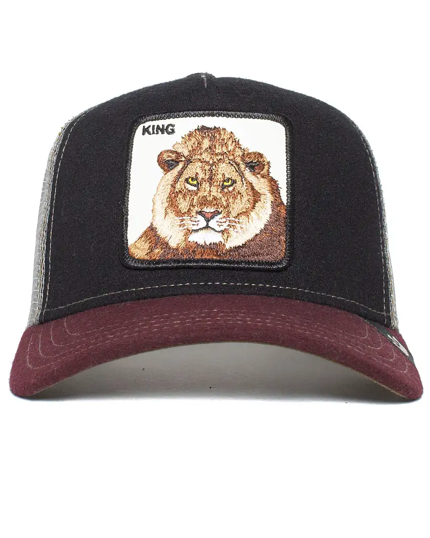 Goorin Bros. Baseball Trucker Cap Cappellino Nero Rosso Unisex