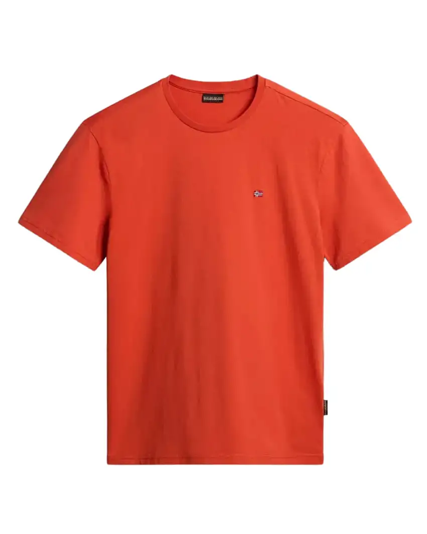 Napapijri T-shirt Salis Manica Corta Cotone Rosso