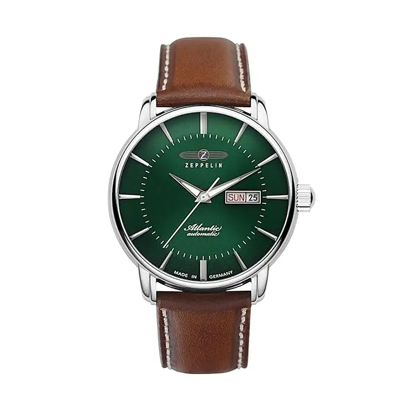 Orologio Uomo Zeppelin Mod. 8466-4 Verde Marrone (Ø 40 mm) 52204311