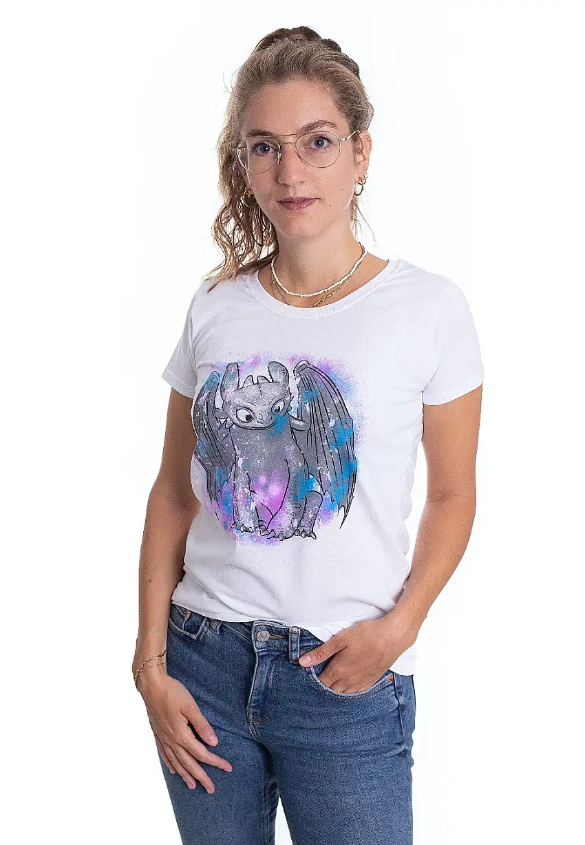 How To Train Your Dragon - Toothless Colored White - Girly