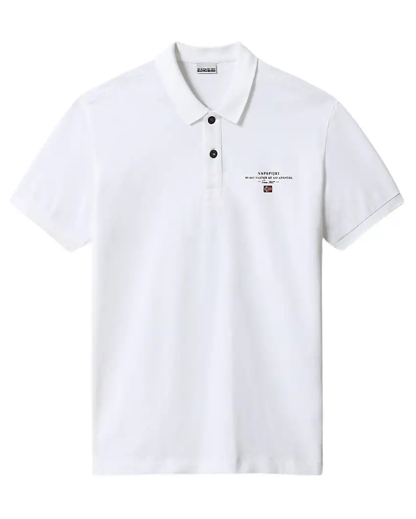 Napapijri Polo Elbas Cotone Bianco