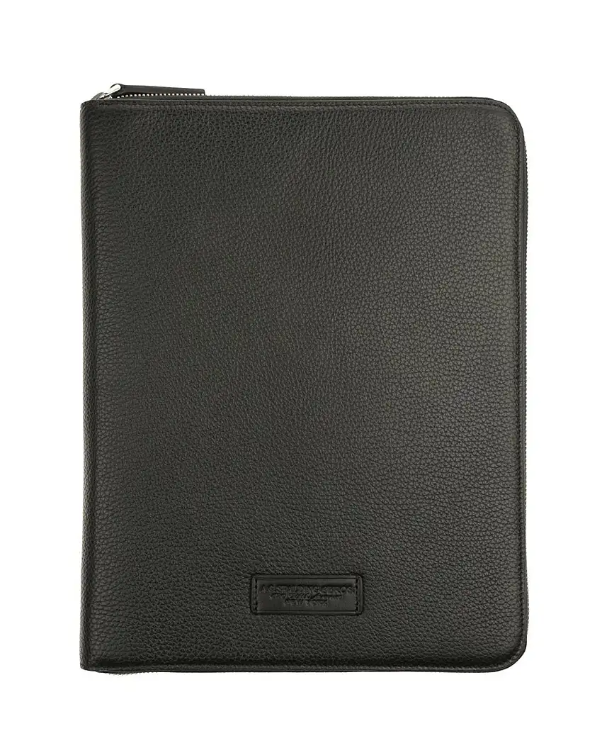 A.g. Spalding&Bros. Portadocumenti Stile Office Elegante in Pelle Nero 25x32 Cm