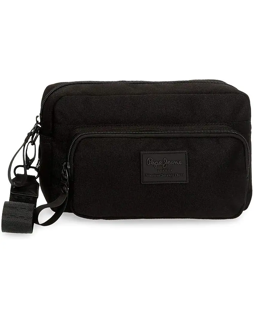 Pepe Jeans Clutch Washbag Toilet Bag Nero Unisex