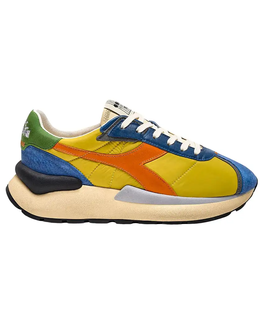 Diadora Heritage Sneaker Mercury Elite in Pelle Giallo Vecchio Oro Unisex
