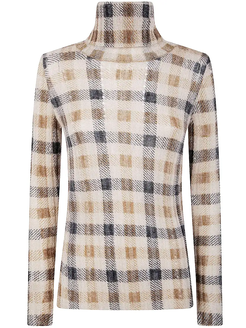 Maglione Collo Alto Con Stampa 79605877