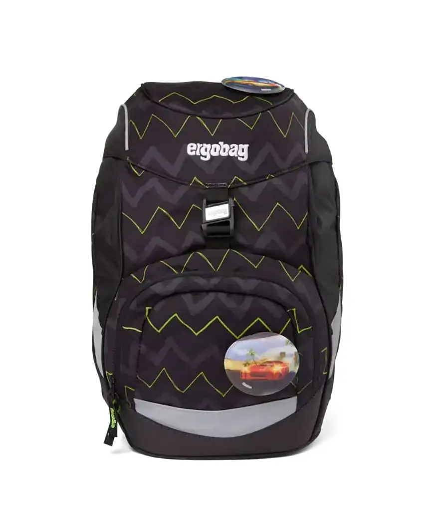 Ergobag Zaino Ergonomico Personalizzabile Eco Resistente Acqua Sporco Nero Bambino