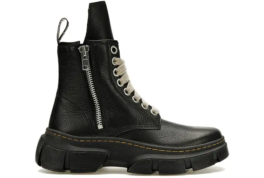 Dr. Martens 1460 DMXL Jumbo Lace Zip Boot Rick Owens Black