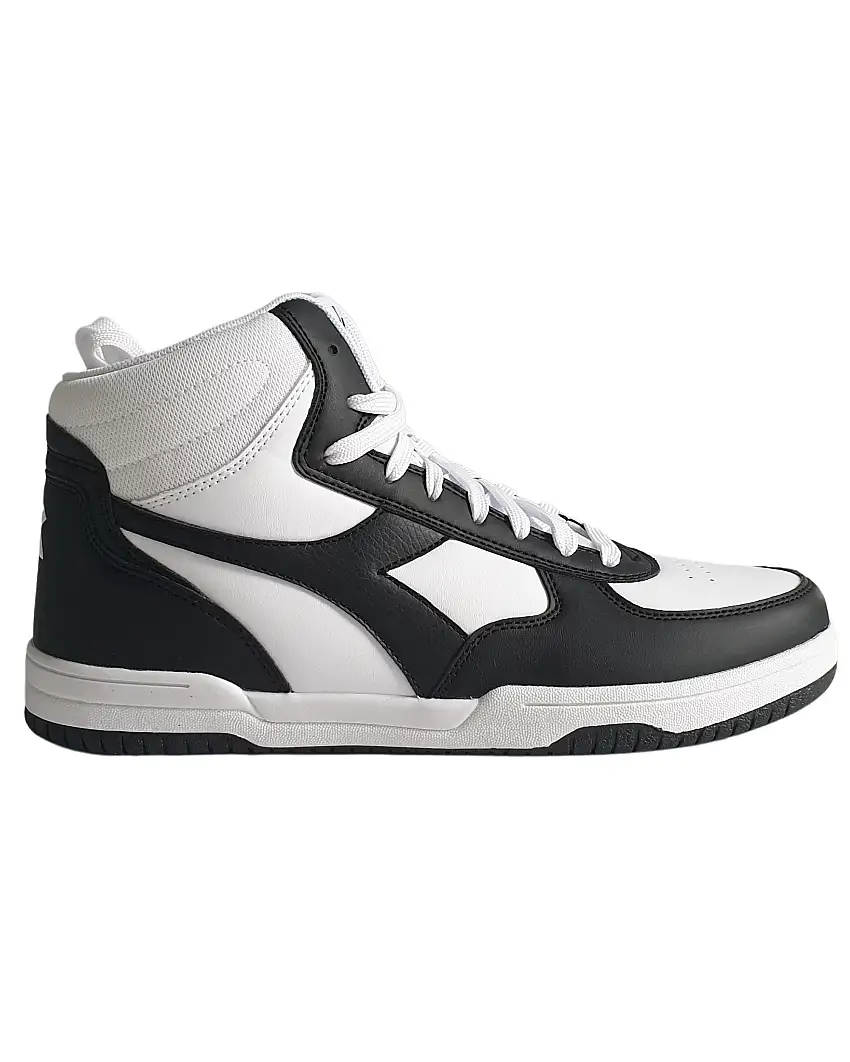 Diadora Sneaker Raptor Mid Pelle Sintetica Bianco