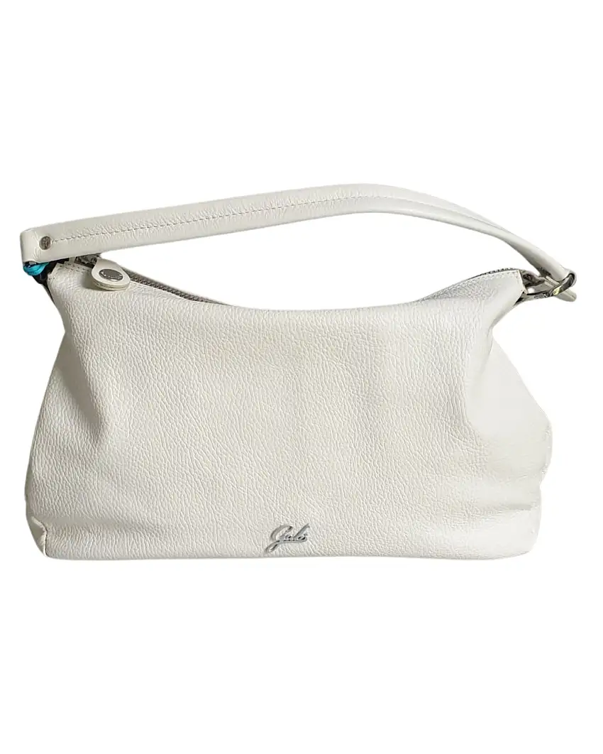 Gabs Borsa a Spalla Pelle Martellata Bianco